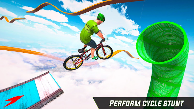 #5. BMX Cycle Stunt Game 3D (Android) By: Mustard Games Studios