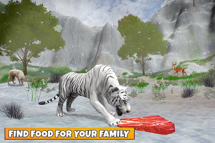 #2. Snow Tiger Game Family Survive (Android) By: i7 Games