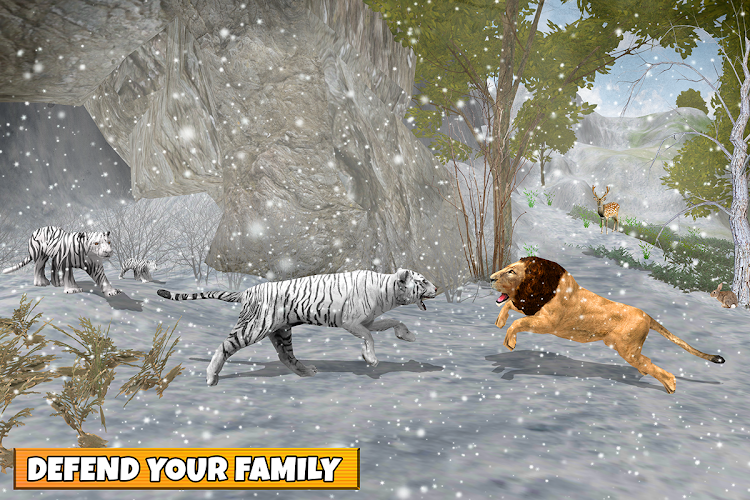 #4. Snow Tiger Game Family Survive (Android) By: i7 Games