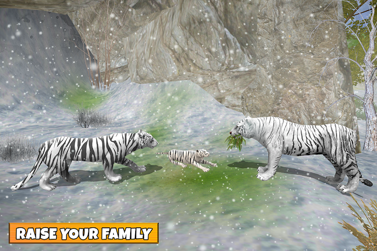 #7. Snow Tiger Game Family Survive (Android) By: i7 Games