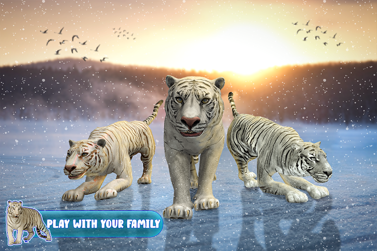 #9. Snow Tiger Game Family Survive (Android) By: i7 Games