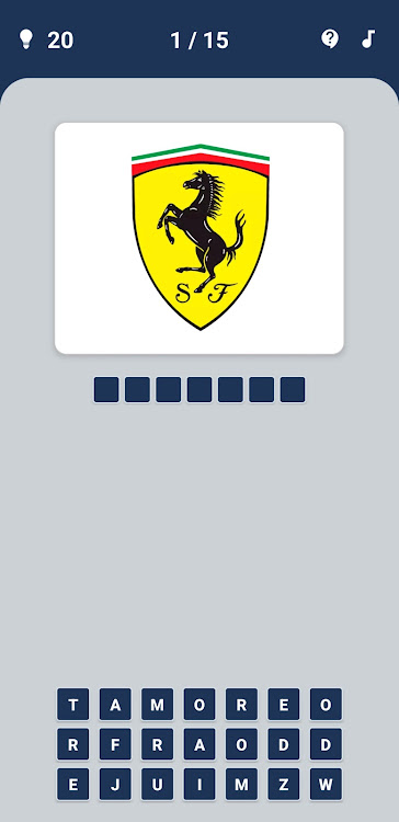 #3. Car Logo Quiz (Android) By: Gryffindor apps