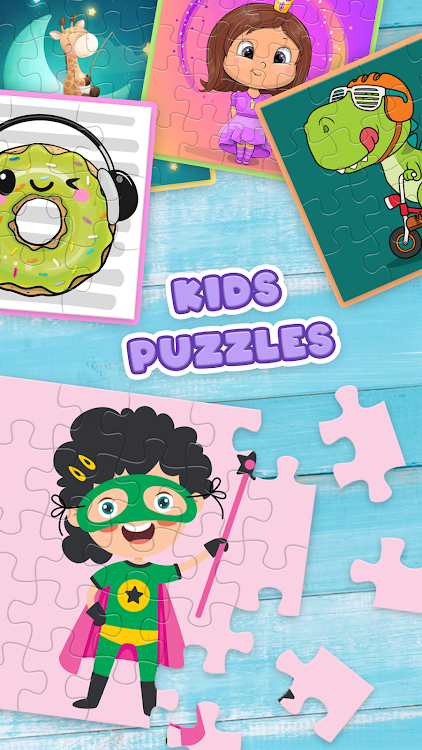 #6. Jigsaw Puzzles for Kids (Android) By: Girls Photo Editor