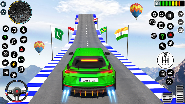 #6. Crazy Car Stunt: Car Games 3D (Android) By: Fun Drive Games