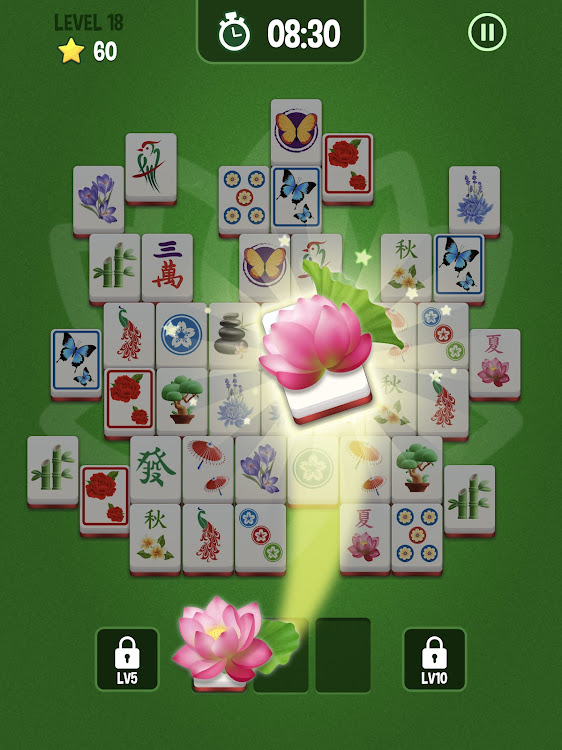 #8. Mahjong 3D Matching Puzzle (Android) By: LIHUHU PTE. LTD.