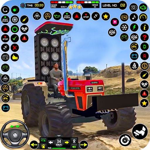 #9. US Tractor Driving Simulator (Android) By: Twins Inc.