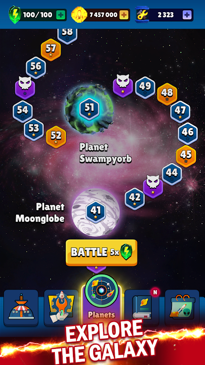 #3. SpaceShips: Merge Shooter TD (Android) By: First Martian Studio