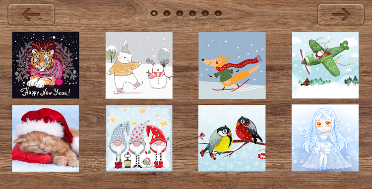 #9. Christmas puzzles (Android) By: Girls Photo Editor