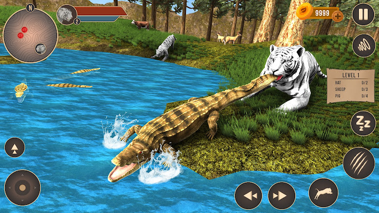 #5. Lion Games & Animal Hunting 3D (Android) By: Darwin Games