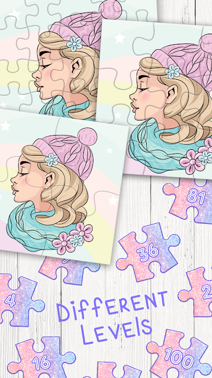 #5. Jigsaw puzzles for girls (Android) By: Girls Photo Editor