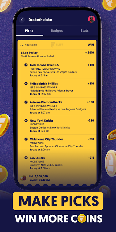 #2. Fliff - Sports Picks (Android) By: Fliff Inc