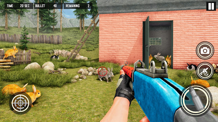 #5. Wild Rabbit Hunt Shooting Game (Android) By: Fun Fire Hero Adventure Games