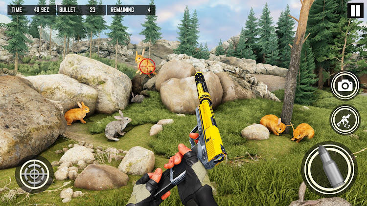 #9. Wild Rabbit Hunt Shooting Game (Android) By: Fun Fire Hero Adventure Games