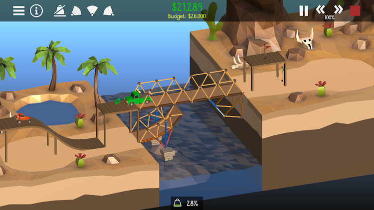 #4. Poly Bridge 2 (Android) By: Dry Cactus Limited