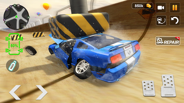 #5. Car Crash Games Mega Car Games (Android) By: GamePark