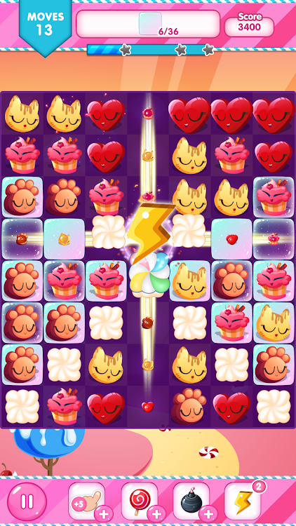 #7. Gelato Crunch : Match 3 Game (Android) By: Unicorn Game Studio