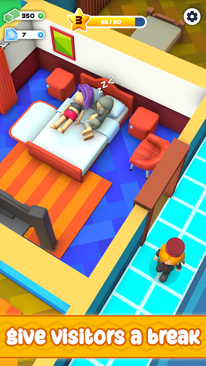 #2. Hotel Tycoon - My idle game 3D (Android) By: TnTn