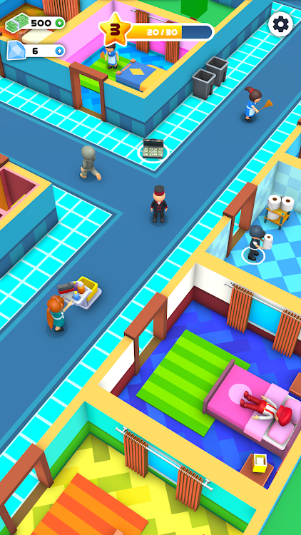 #3. Hotel Tycoon - My idle game 3D (Android) By: TnTn