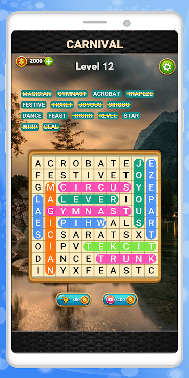 #6. Words Search - Premium (Android) By: A.V.A - Smart Games