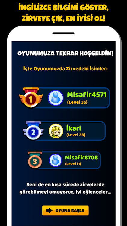 #8. İngilizce Kelime Öğrenme Oyunu (Android) By: Gusta Gaming