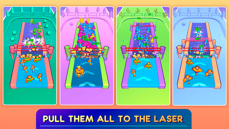 #4. Laser Clicker: Idle Merge (Android) By: 67 Bits