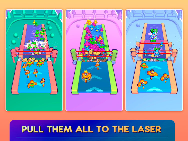 #8. Laser Clicker: Idle Merge (Android) By: 67 Bits