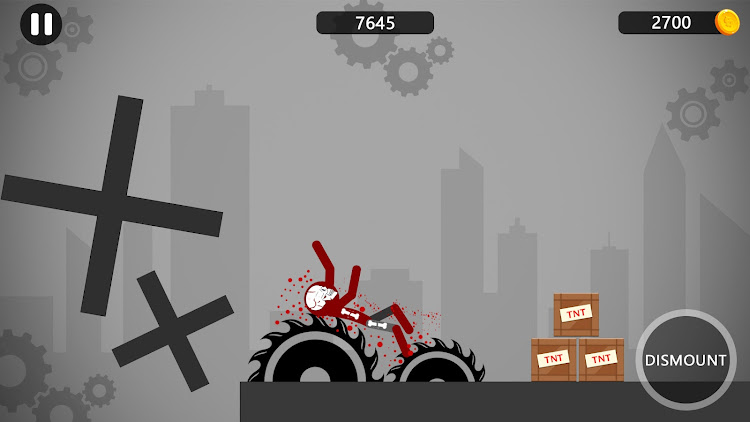 #2. Stickman Ragdoll Dismount Flip (Android) By: InfinityGames Studio