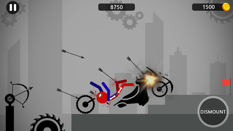 #3. Stickman Ragdoll Dismount Flip (Android) By: InfinityGames Studio