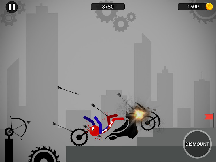 #6. Stickman Ragdoll Dismount Flip (Android) By: InfinityGames Studio