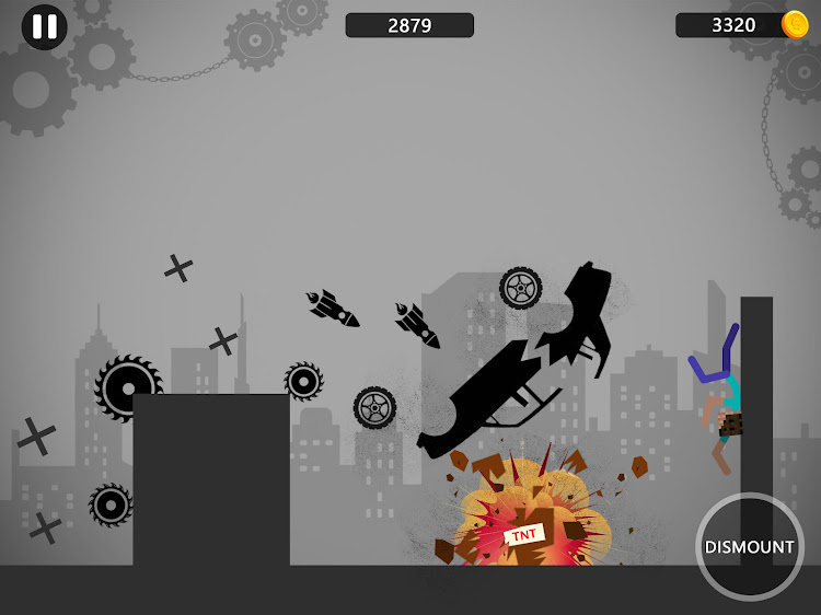 #7. Stickman Ragdoll Dismount Flip (Android) By: InfinityGames Studio