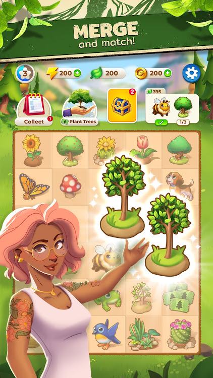 #6. Longleaf Valley: Merge Garden (Android) By: TreesPlease Games Ltd