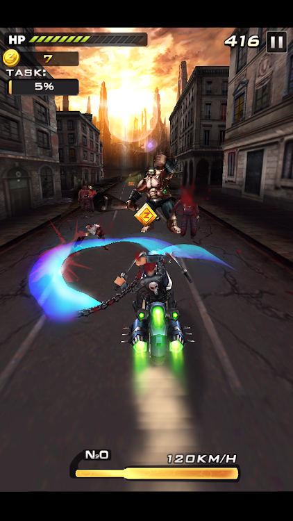 #9. Death Moto 2 : Zombile Killer (Android) By: Icloudzone Shooter GAMES