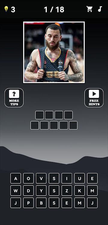 #2. Guess Basketball Player Quiz (Android) By: Gryffindor apps