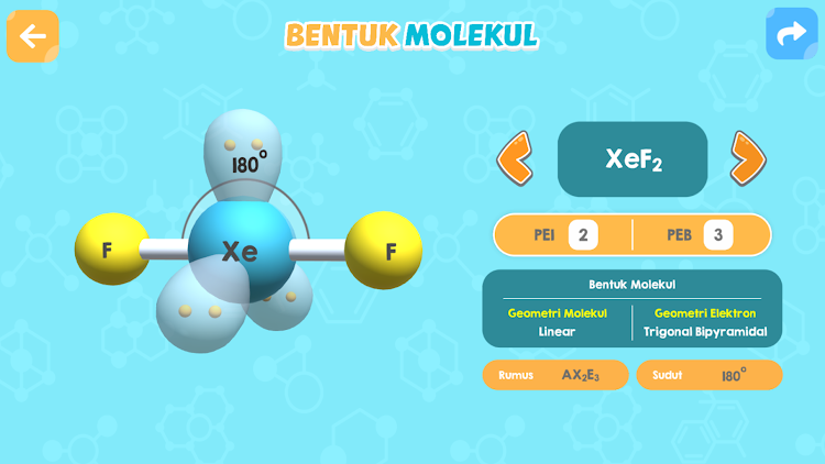 #5. Bentuk Molekul 3D Simulasi (Android) By: Qreatif