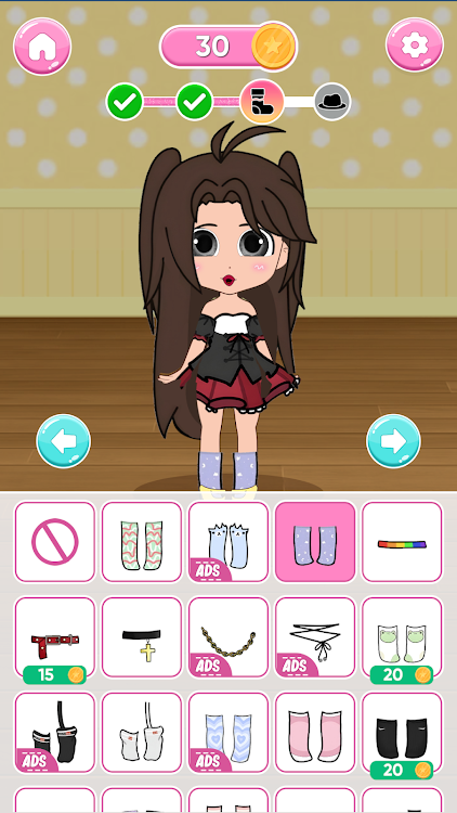 #7. Chibi Dolls DIY Dress Up Games (Android) By: PlayTime Global