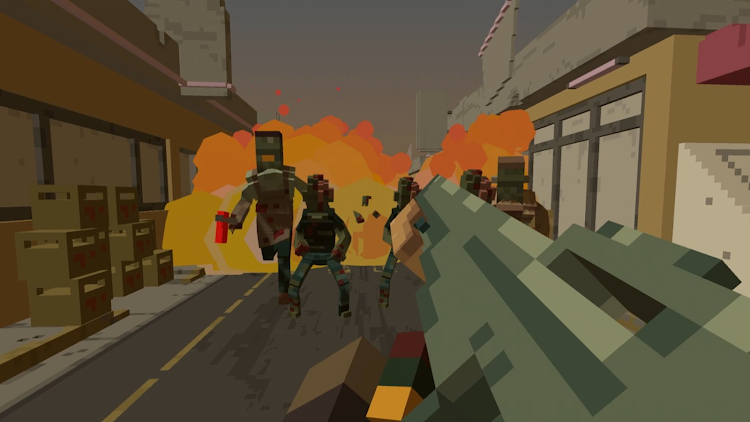 #2. VOXEL ZOMBIE FPS (Android) By: ゲームデベロップトレーニング