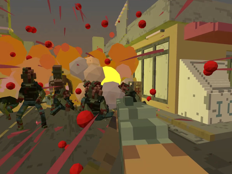 #7. VOXEL ZOMBIE FPS (Android) By: ゲームデベロップトレーニング