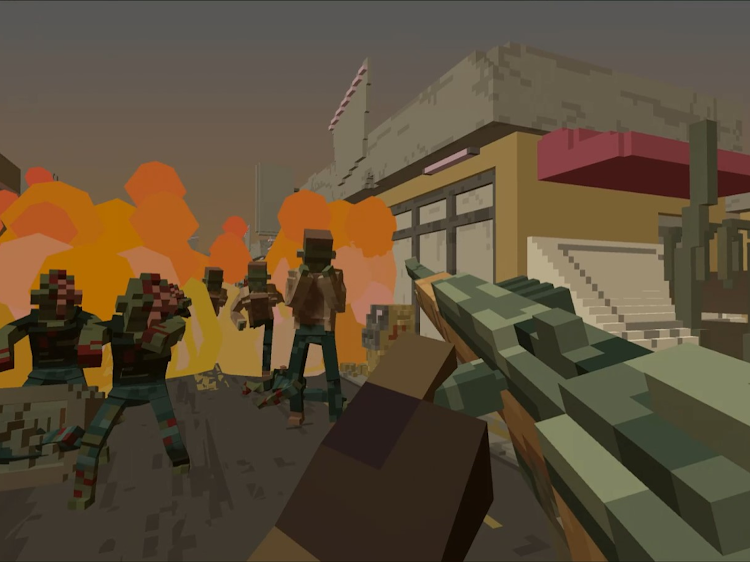 #9. VOXEL ZOMBIE FPS (Android) By: ゲームデベロップトレーニング