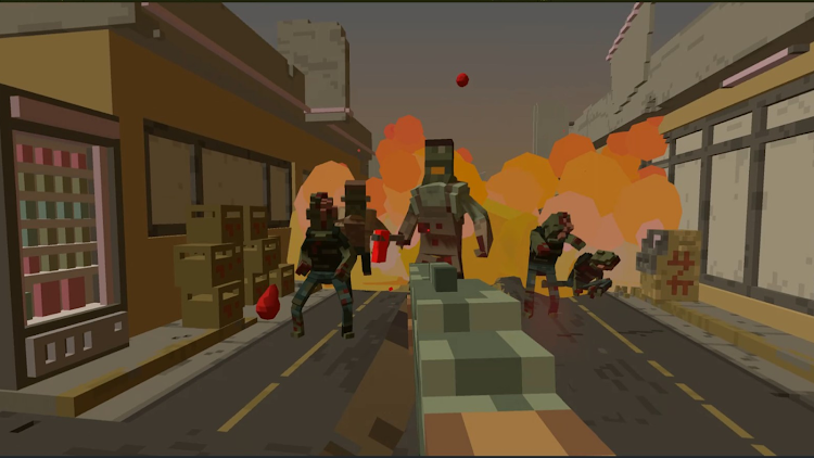 #3. VOXEL ZOMBIE FPS LITE (Android) By: ゲームデベロップトレーニング