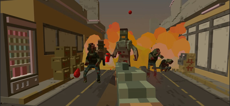 #4. VOXEL ZOMBIE FPS LITE (Android) By: ゲームデベロップトレーニング