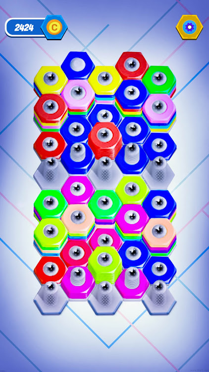 #2. Nuts & Bolts - Wood Nuts Sort (Android) By: Francolins Studio Ltd