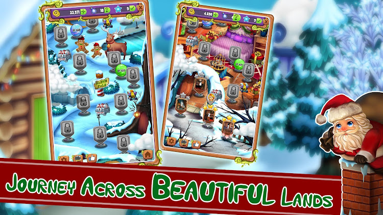 #2. Christmas Mahjong: Holiday Fun (Android) By: Beautiful Mahjong Games by Difference Games