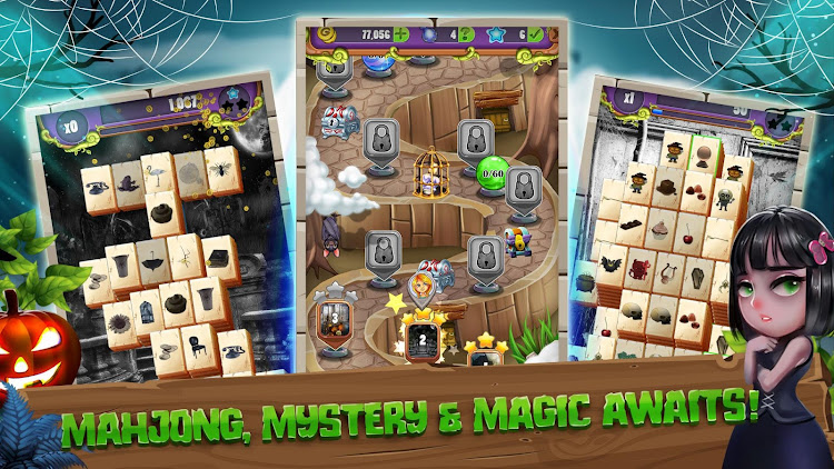 #8. Mahjong: Secret Mansion (Android) By: Beautiful Mahjong Games by Difference Games