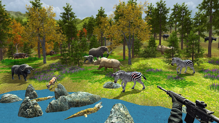 #3. Animal Hunting Safari Shoot (Android) By: Stunt Racing Games