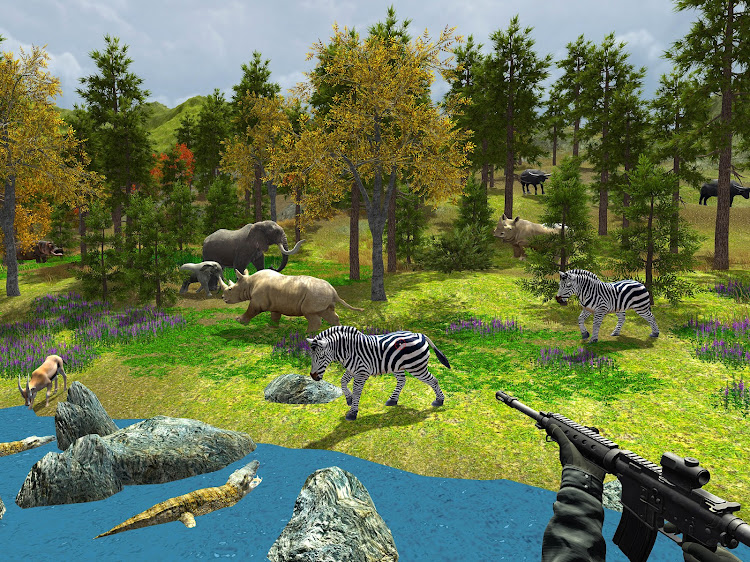 #7. Animal Hunting Safari Shoot (Android) By: Stunt Racing Games