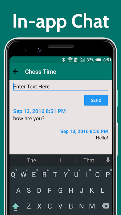 #6. Chess Time - Multiplayer Chess (Android) By: Haptic Apps, LLC