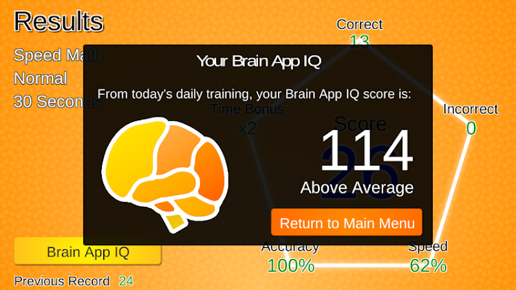 #8. Brain App Daily Brain Training (Android) By: Chris Mayer