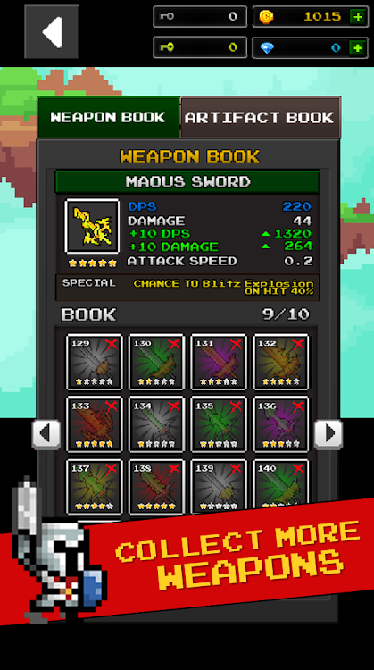 #5. Grow Dungeon Hero VIP (Android) By: pixelstar