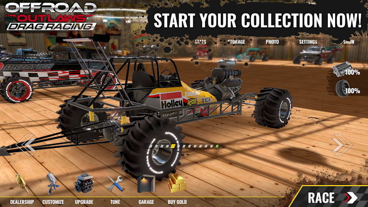 #9. Offroad Outlaws Drag Racing (Android) By: Battle Creek Games