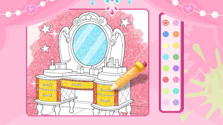 #8. Glitter Beauty Color For Kids (Android) By: JoyCraze